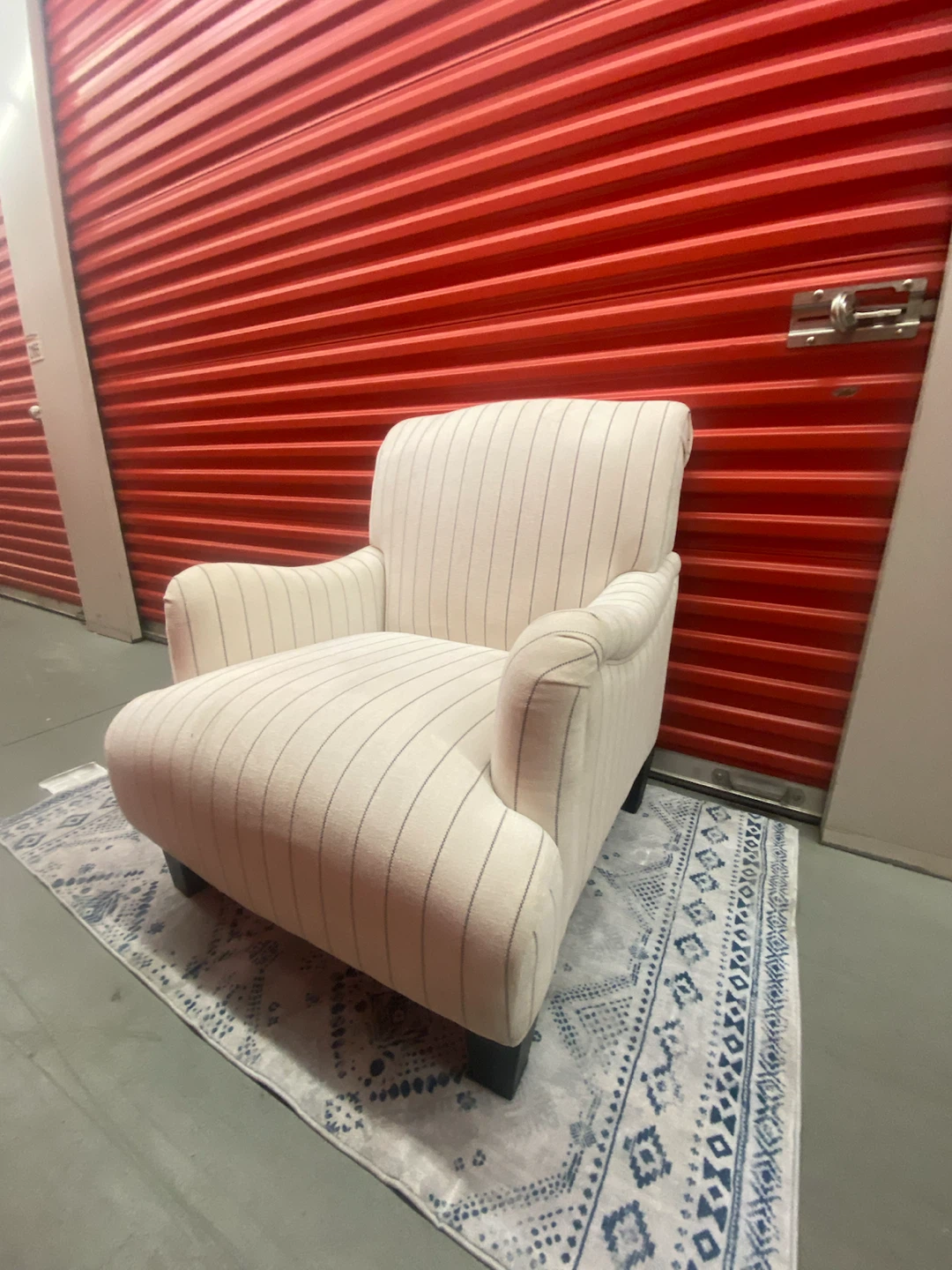 Classic Striped Accent Armchair - photo 2