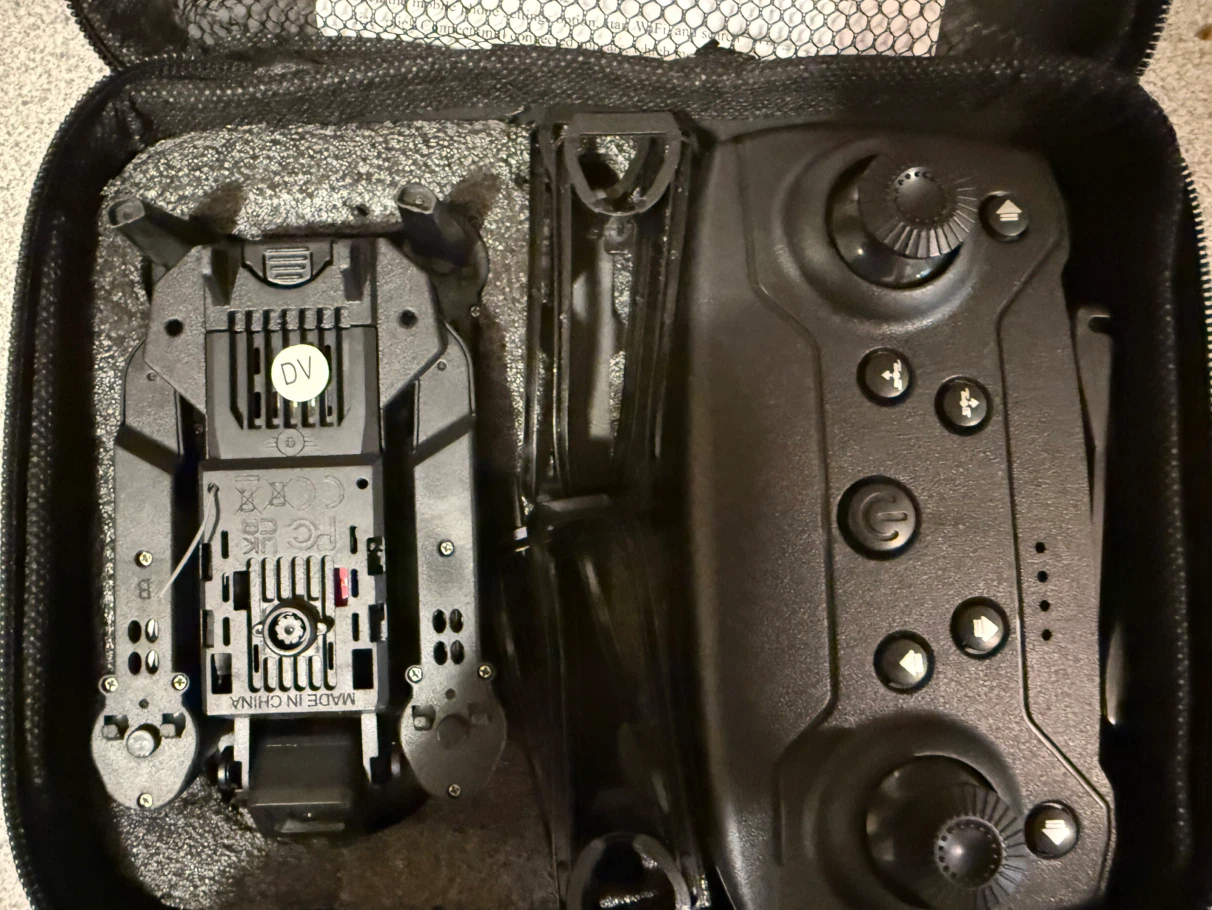 Foldable Drone with Remote Controller and Carrying Case
