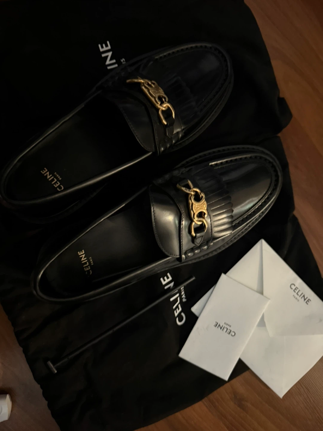 Celine Margaret Loafers in Black - Size 37 - photo 2