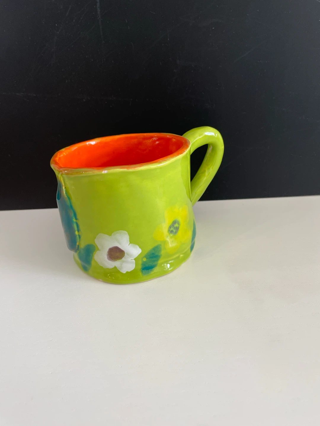 Handmade Floral Ceramic Mug