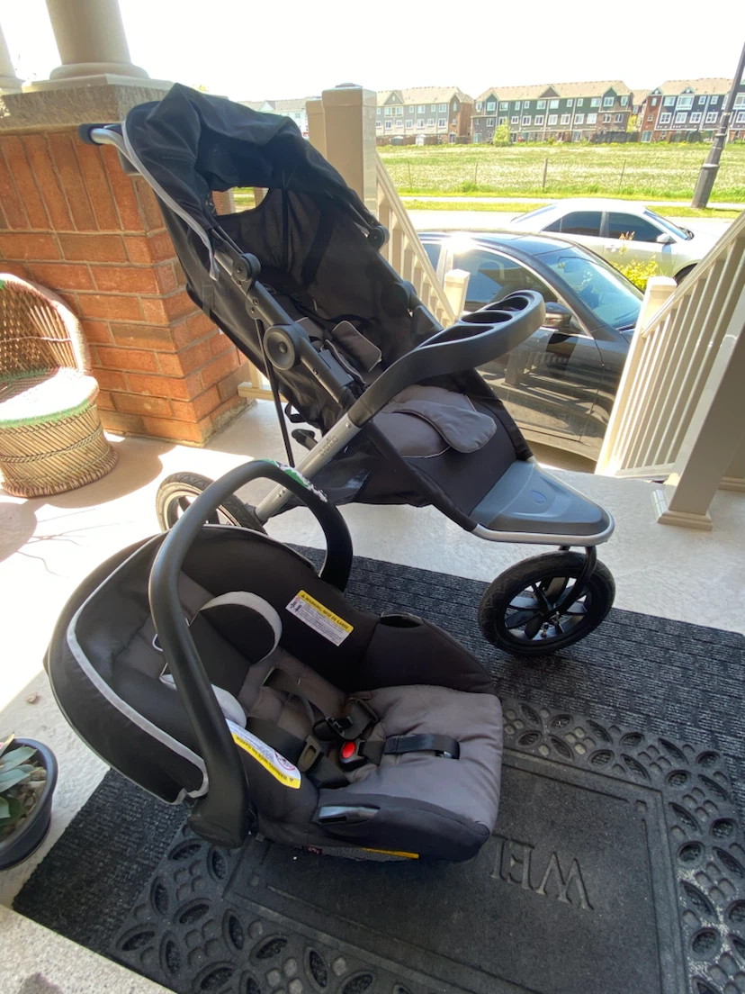 Evenflo Jogging Stroller with Infant Car Seat - photo 2
