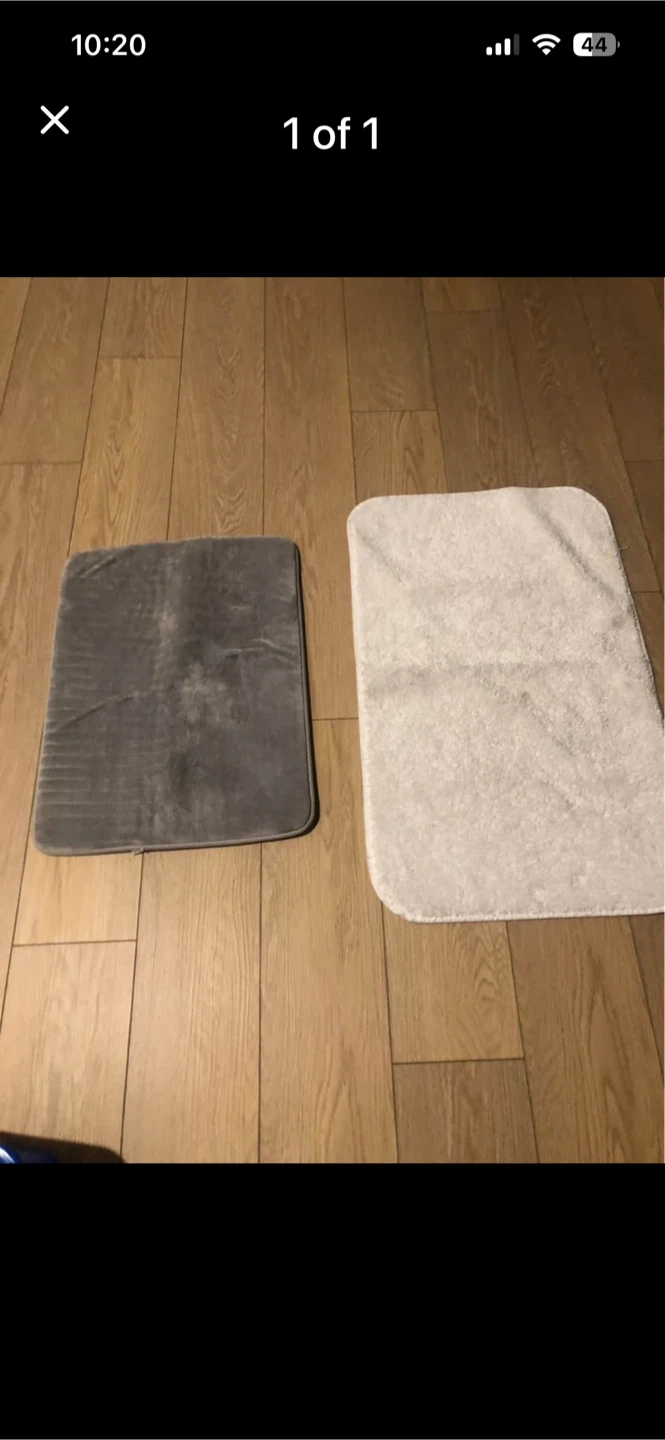 Set of Two Bathroom Bath Mats