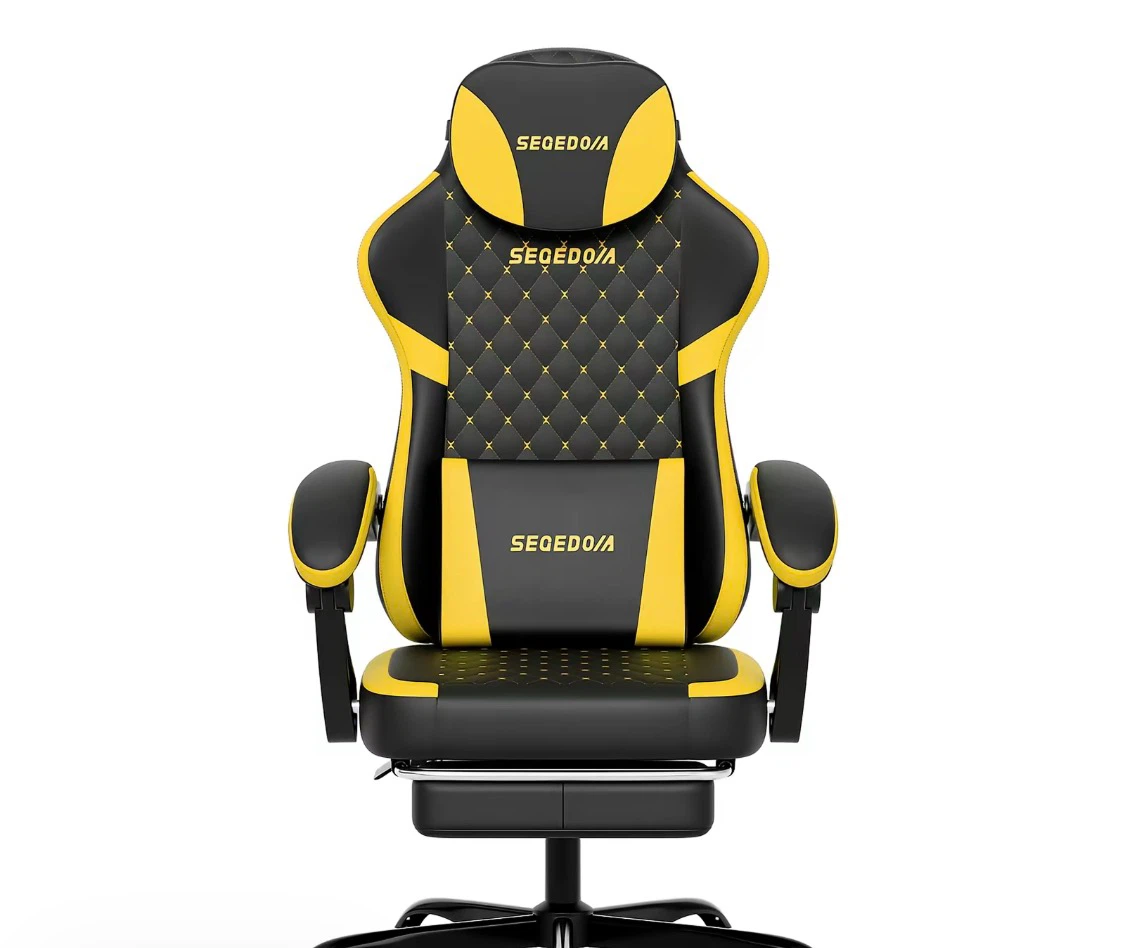 SEGEDOVA Gaming Chair Black and Yellow