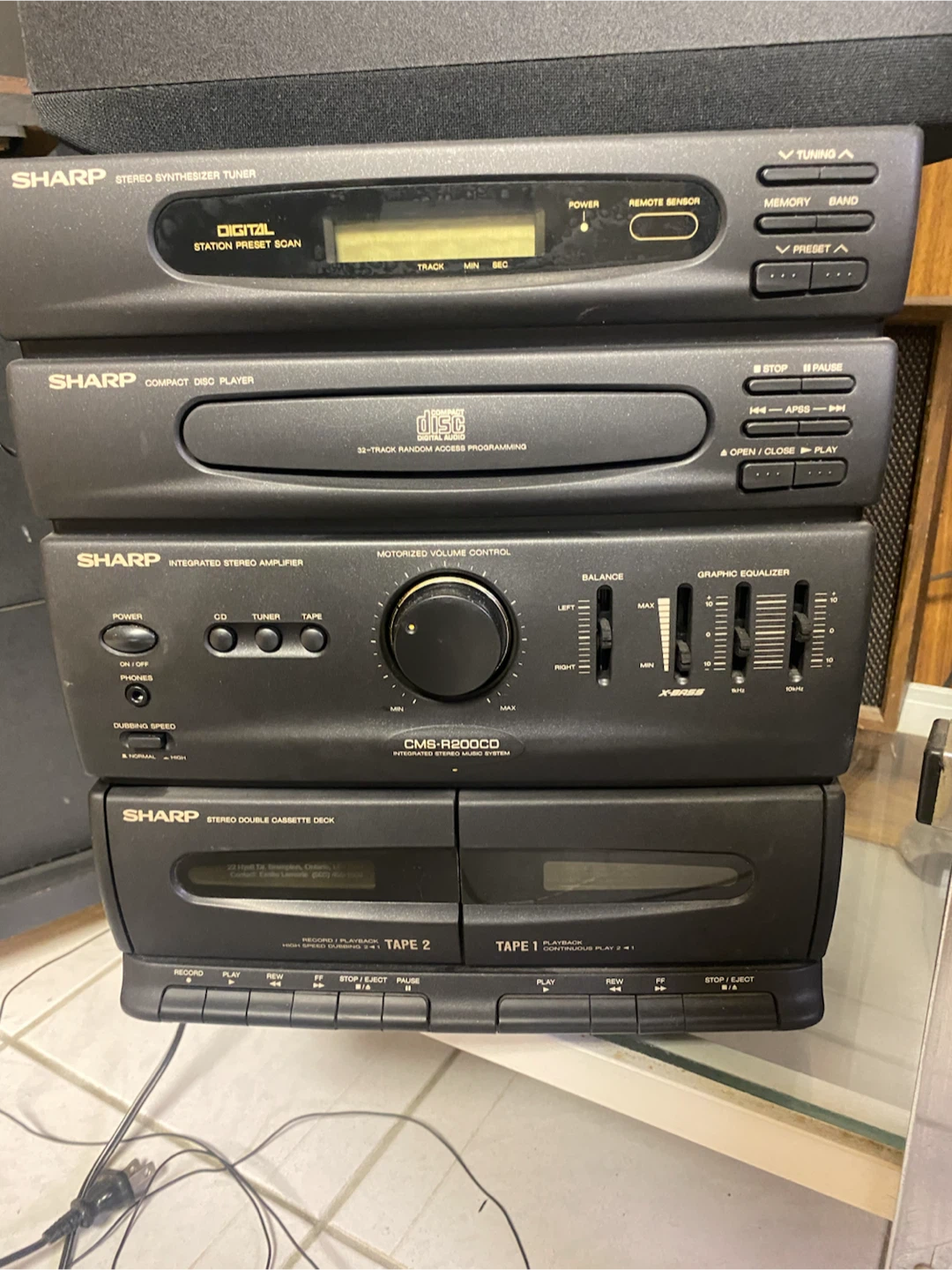Sharp CMS-R200CD Integrated Stereo Music System