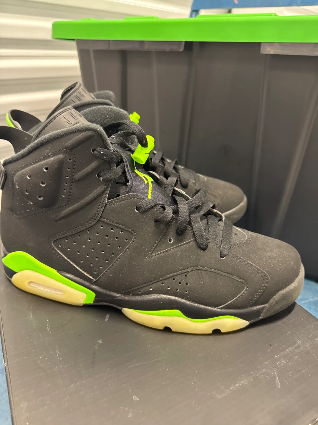 Air Jordan 6 Retro Black Electric Green - photo 3