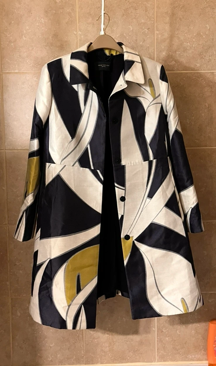 NEW Ann Taylor Petite Printed Coat - photo 2