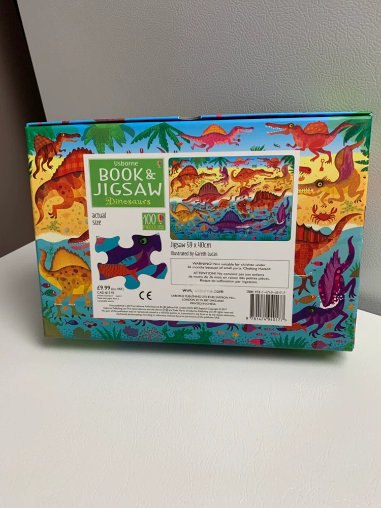 Usborne Dinosaurs Book & Jigsaw Puzzle - photo 2