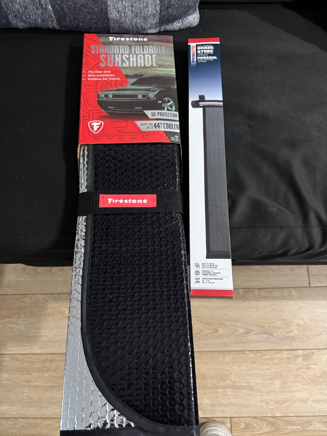 Firestone Sunshade and ProAuto Side Window Shade