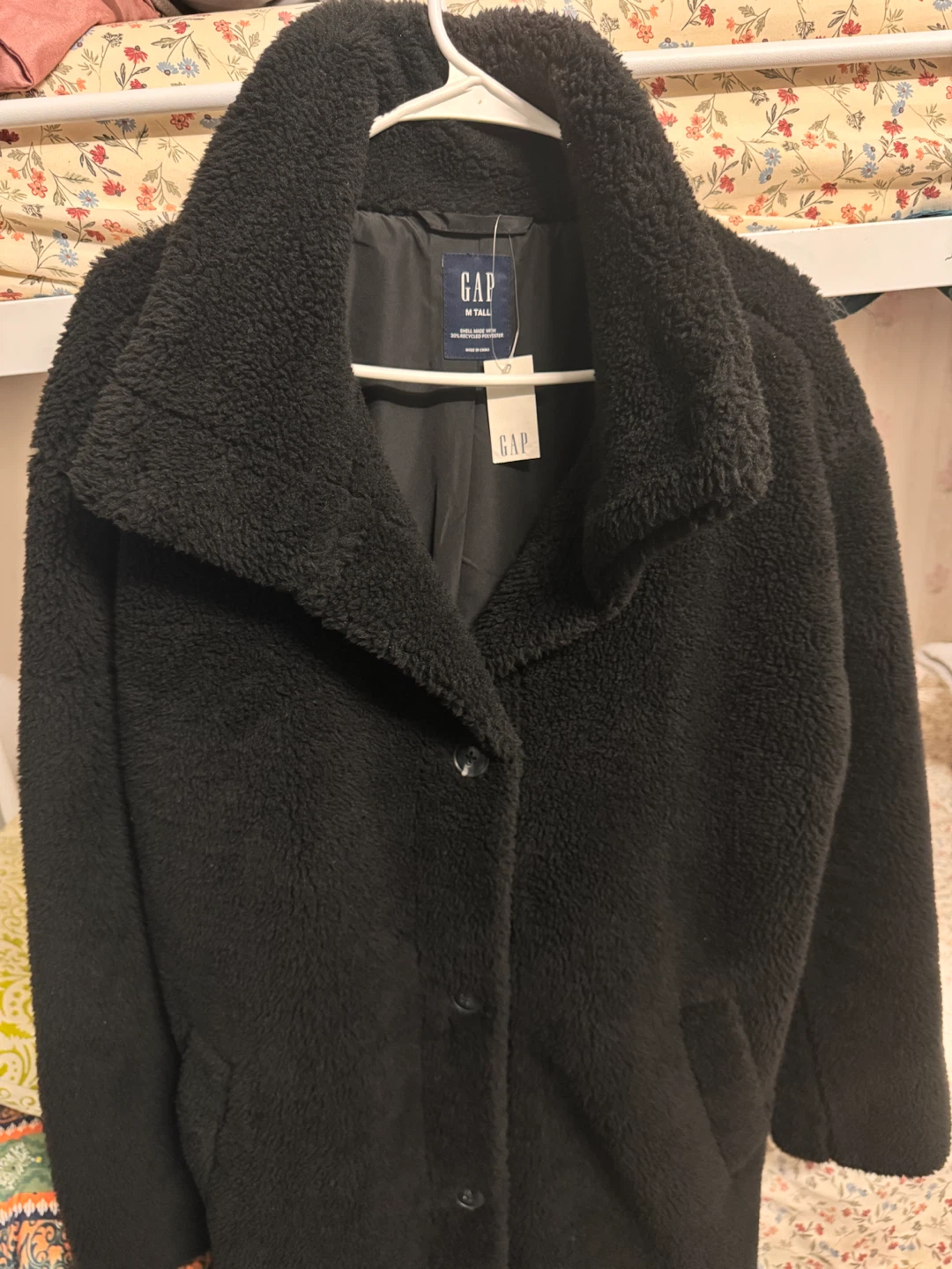 GAP Black Teddy Coat M Tall - photo 2