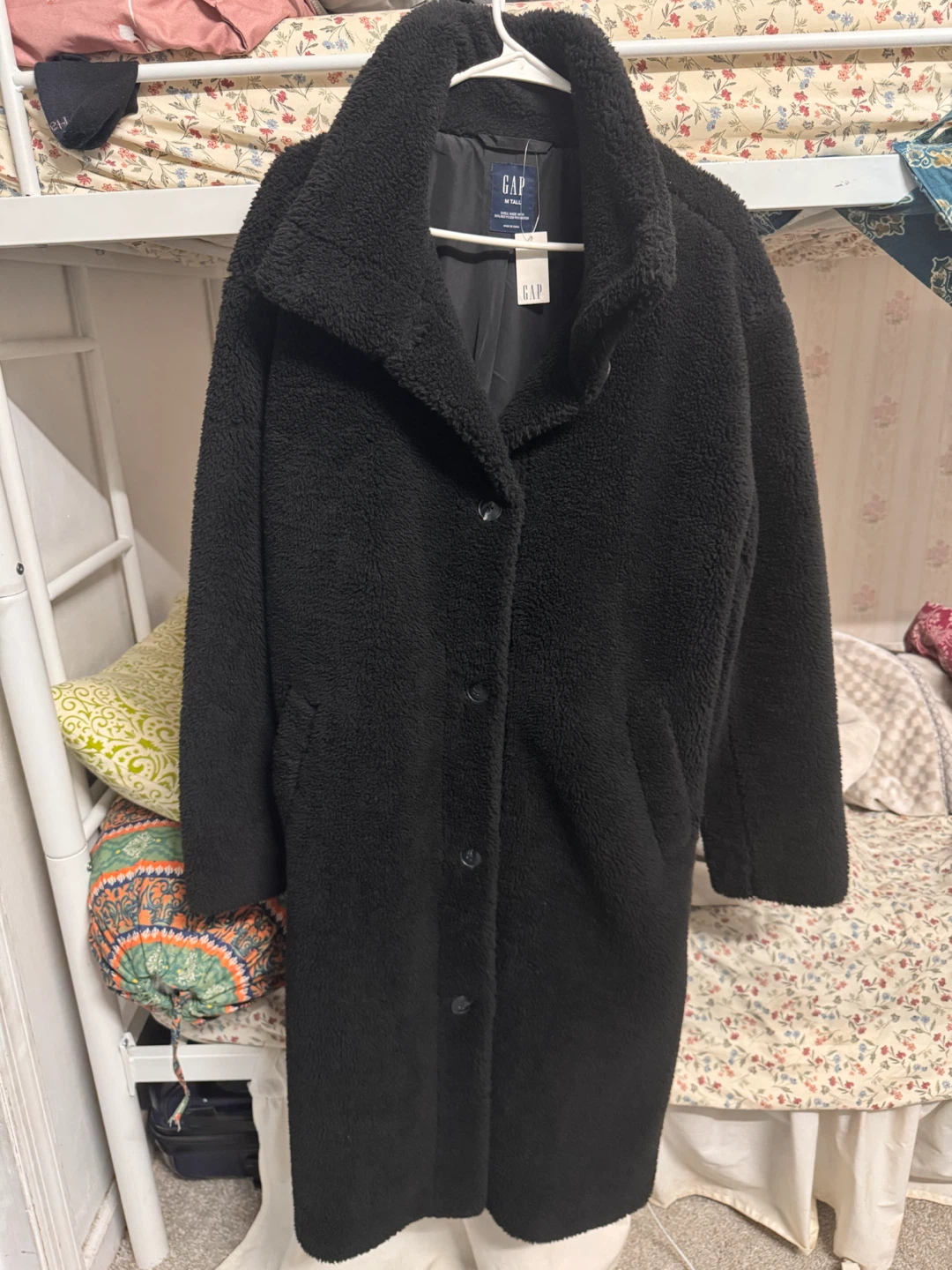 GAP Black Teddy Coat M Tall - photo 4