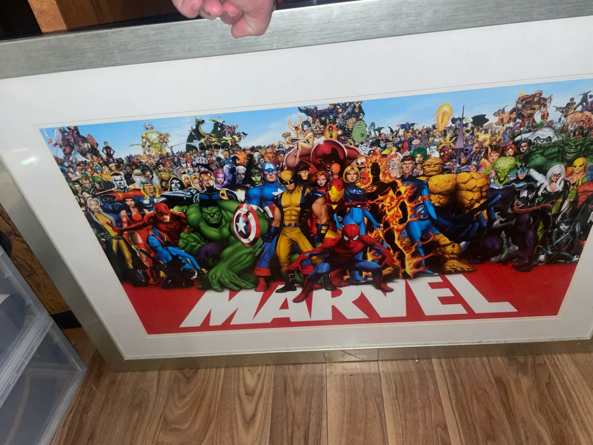 Framed Marvel Superheroes Poster