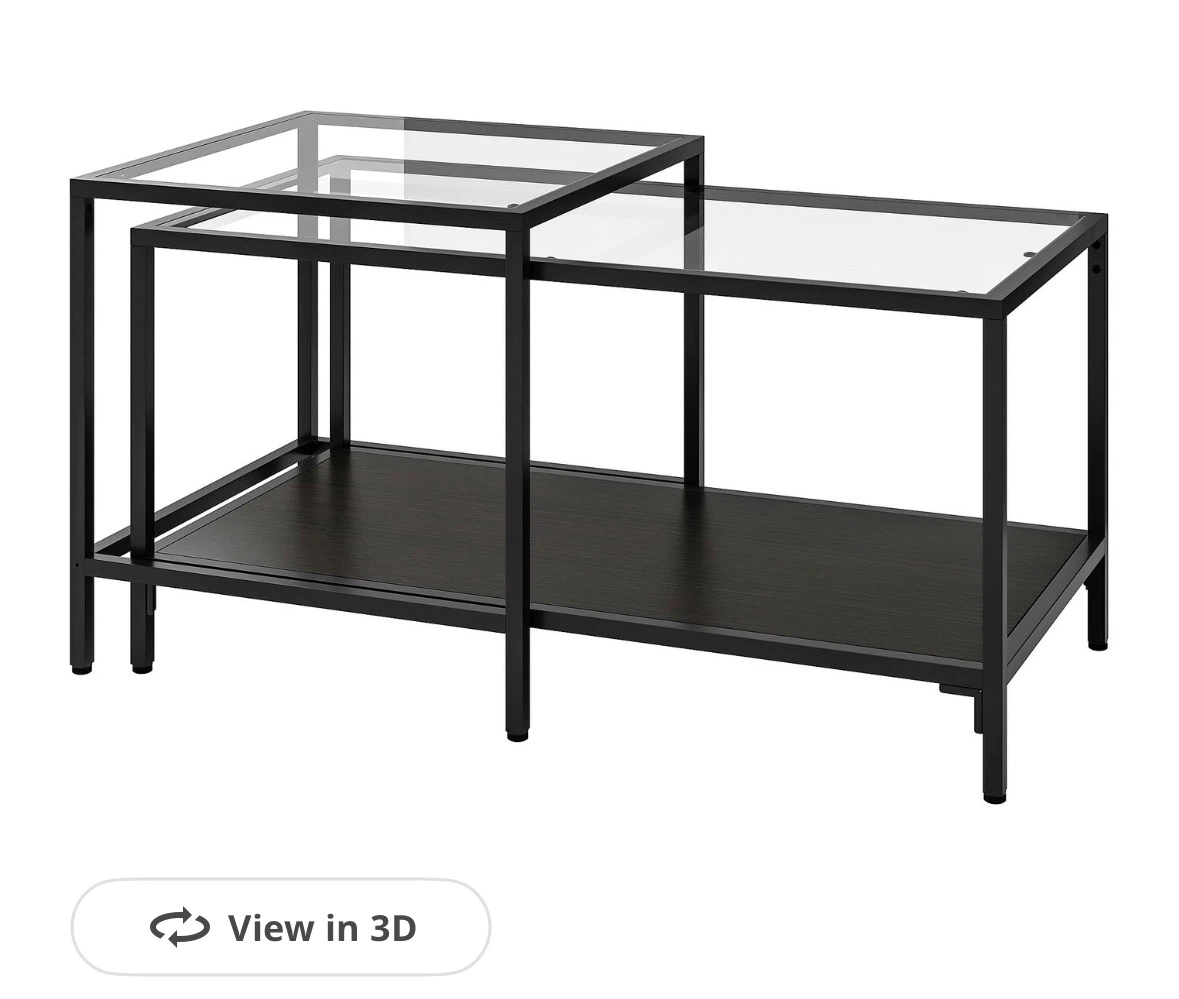 IKEA Vittsjo Nesting Coffee Table Set