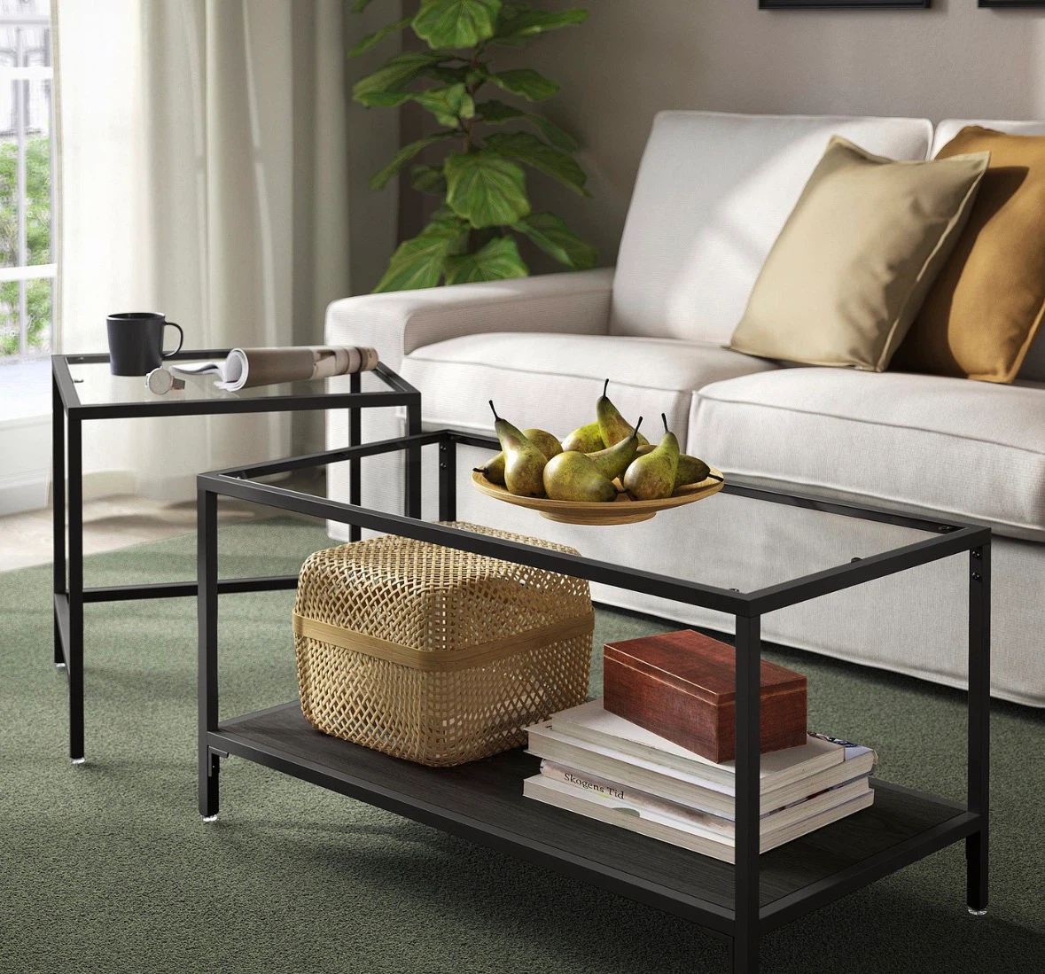 IKEA Vittsjo Nesting Coffee Table Set - photo 2
