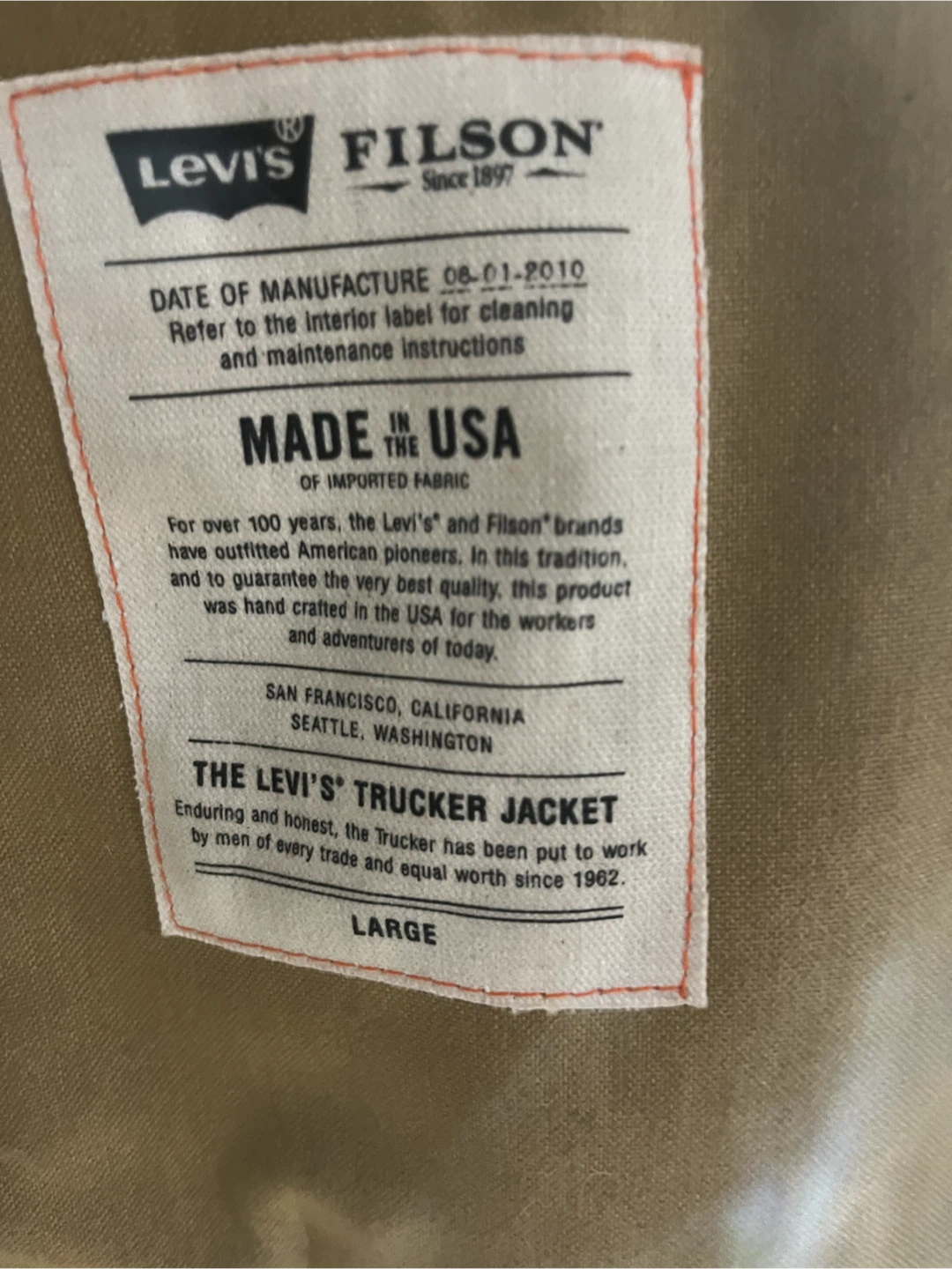Filson Levi’s Truckers jacket - photo 4
