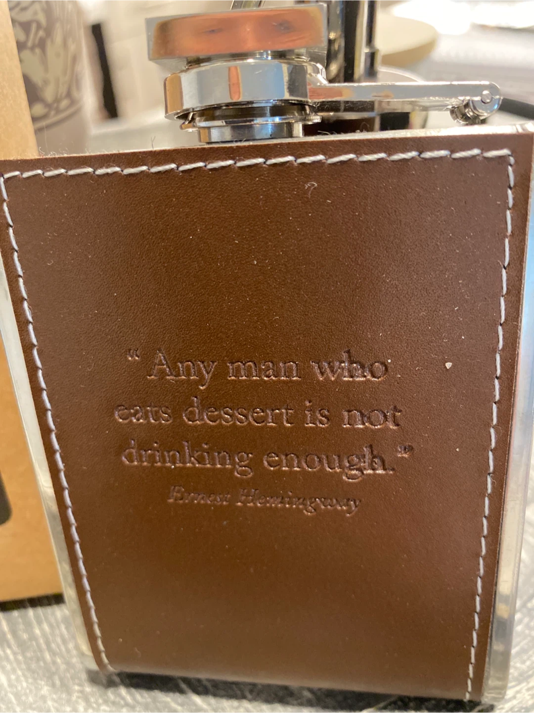 Two's Company Words to Live By Flask - photo 2