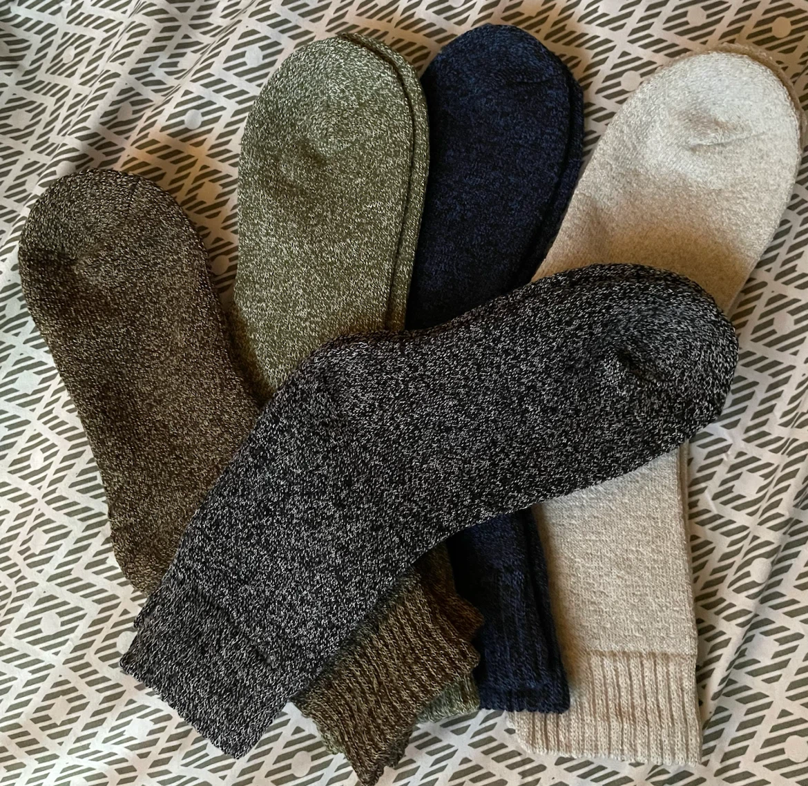 Set of 5 Multi-coloured Crew Socks
