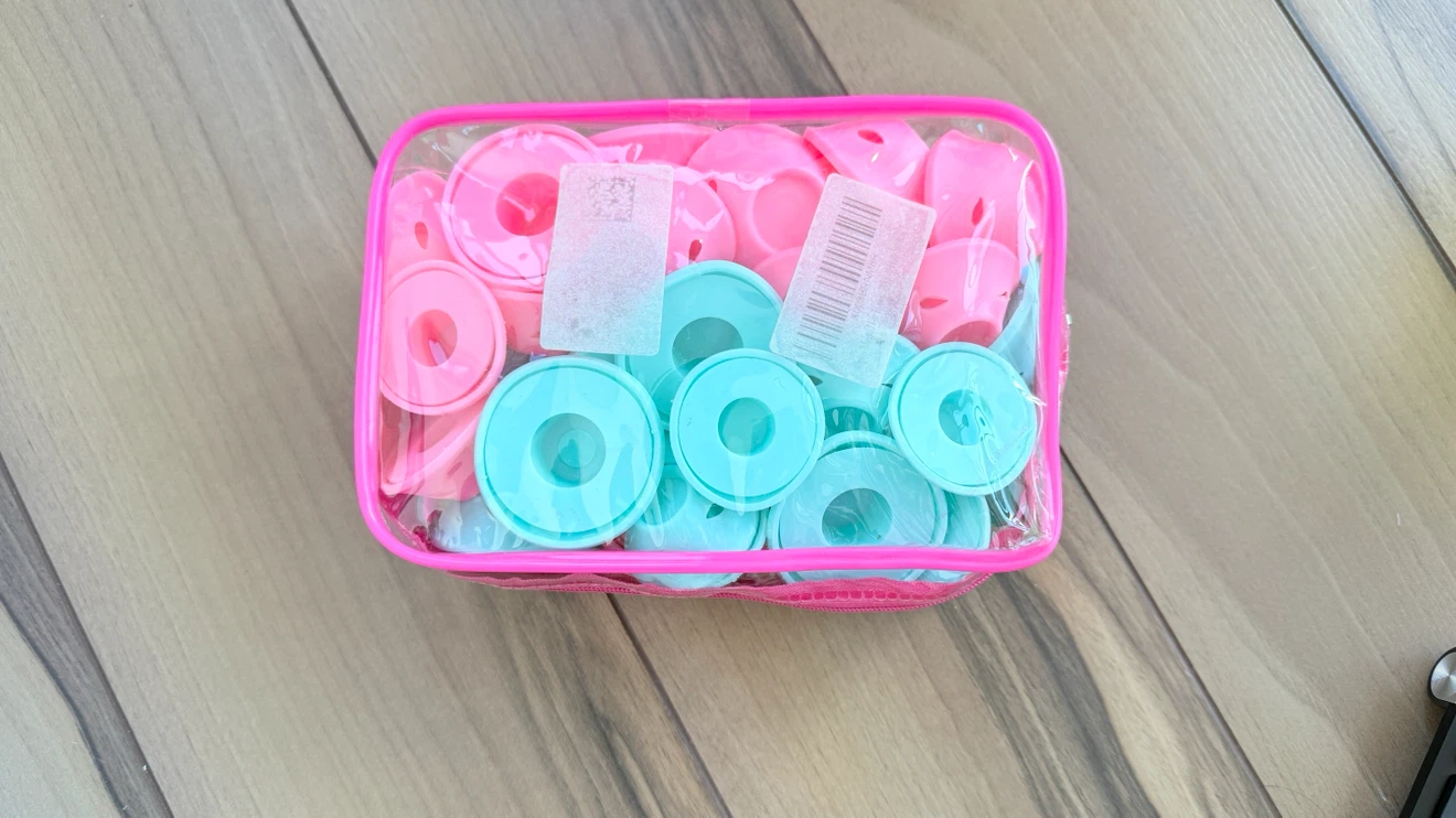 Set of Silicone Hair Curlers with Pouch