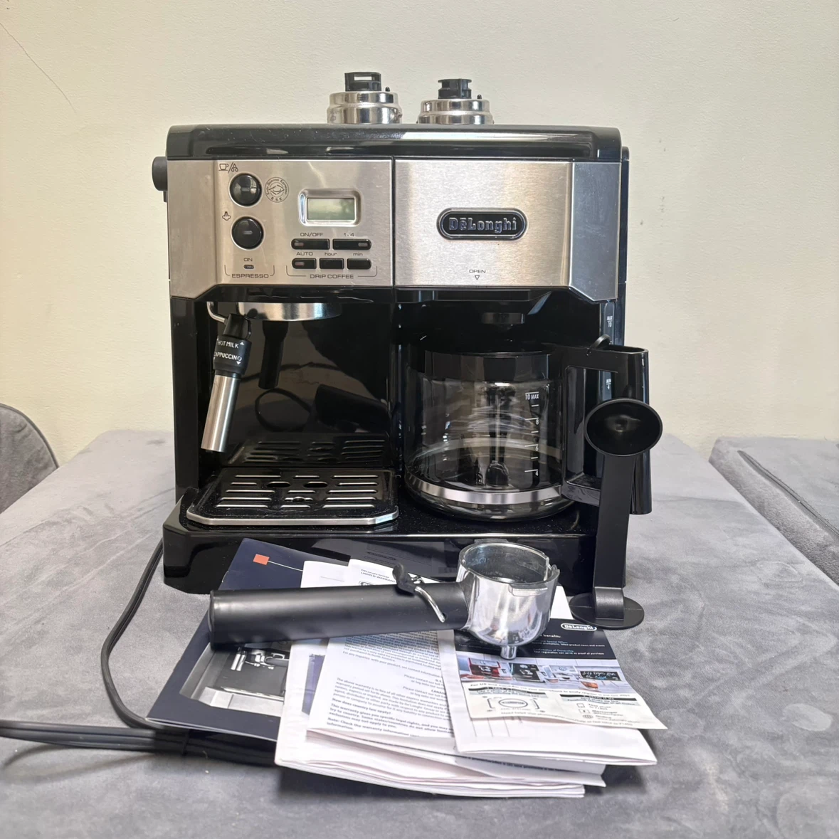 DeLonghi Combination Espresso and Drip Coffee Machine