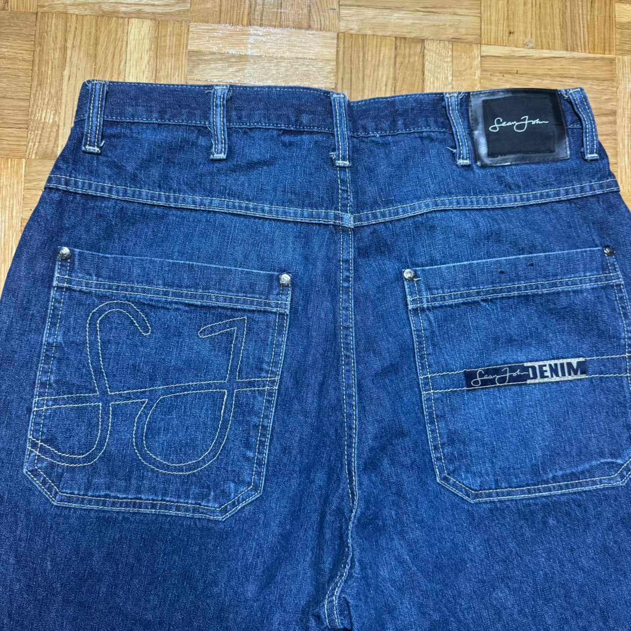 Sean John blue baggy y2k denim jeans - photo 2