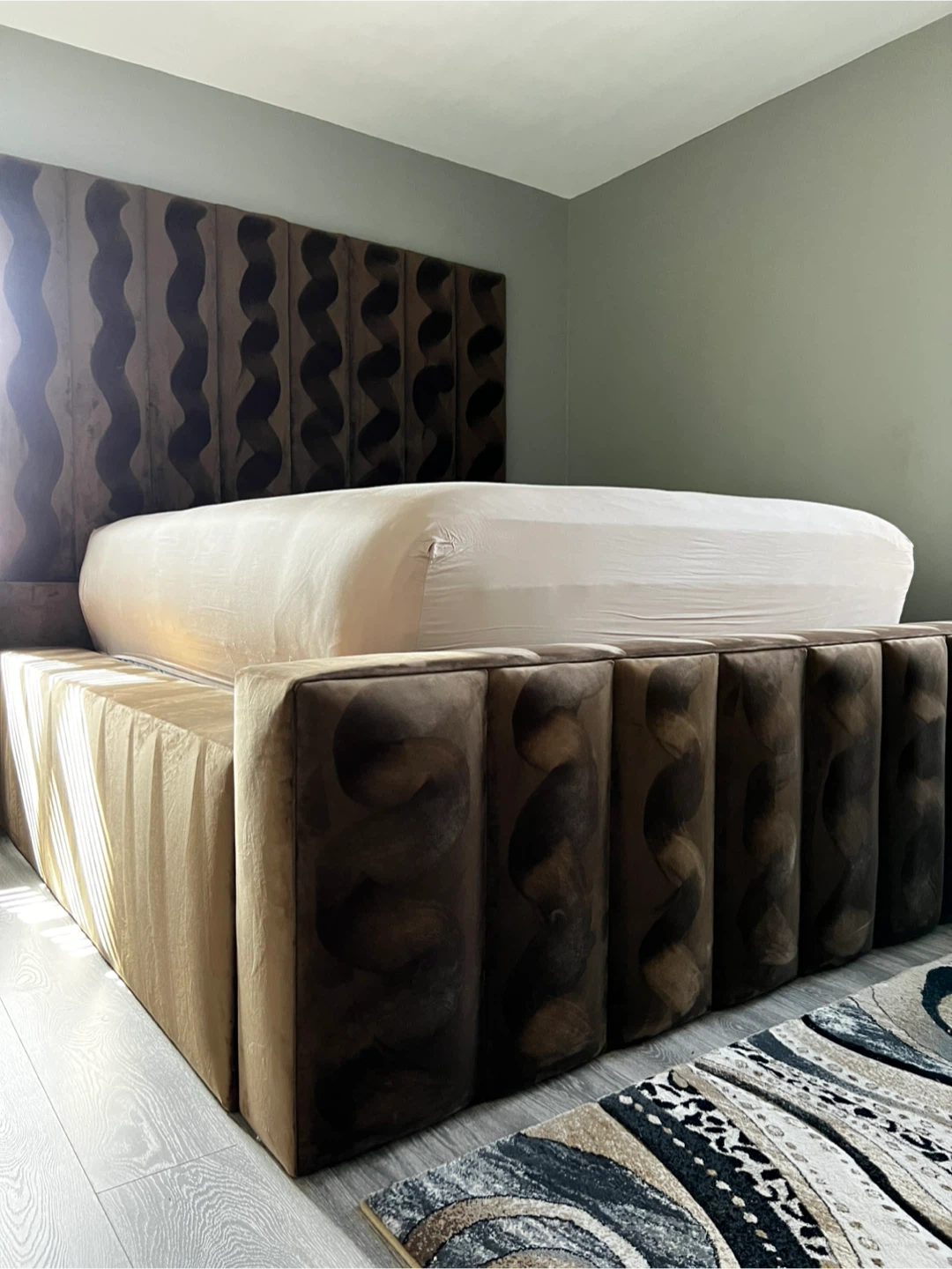 Upholstered Queen Bed Frame (Moving Out) - photo 2