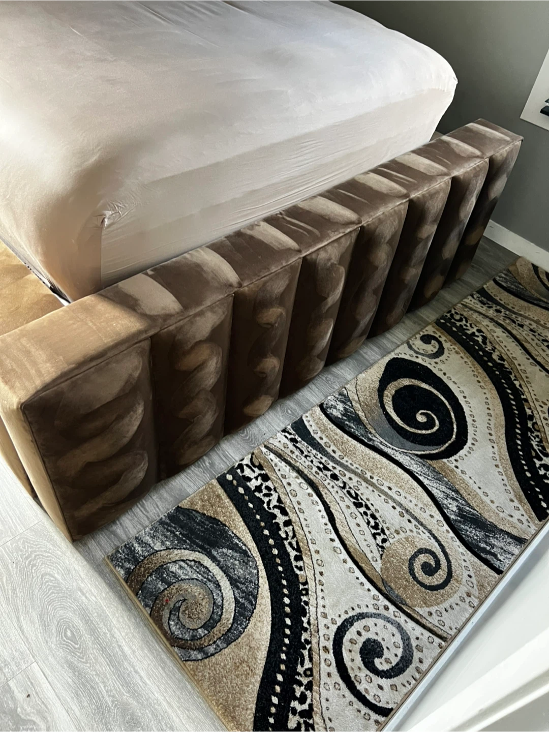 Upholstered Queen Bed Frame (Moving Out) - photo 3