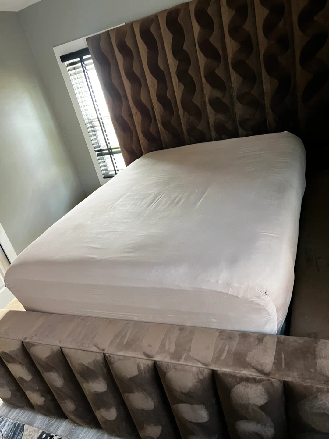 Upholstered Queen Bed Frame (Moving Out) - photo 5