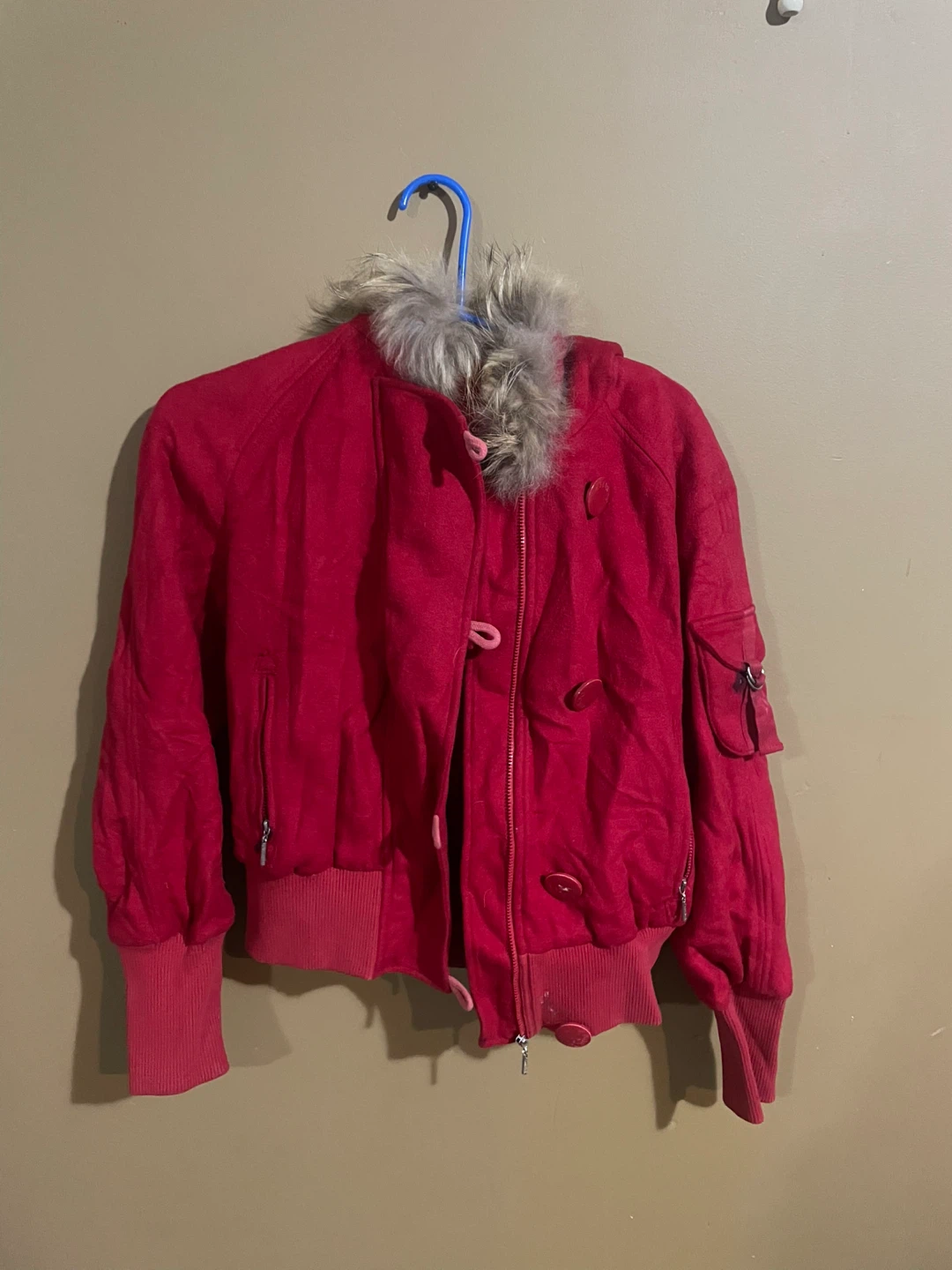 Ochirly Red Hooded Jacket - photo 2