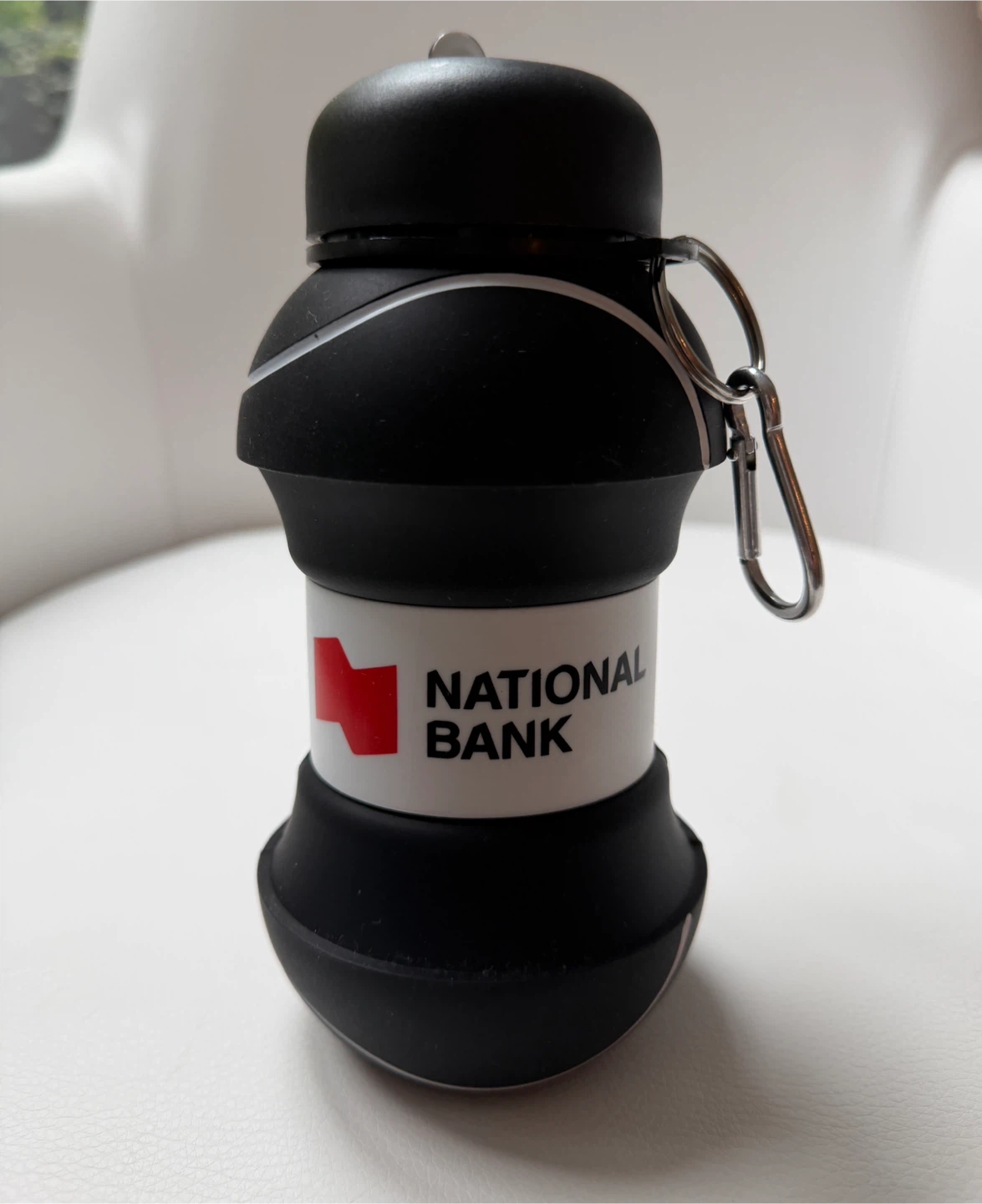 National Bank Collapsible Water Bottle