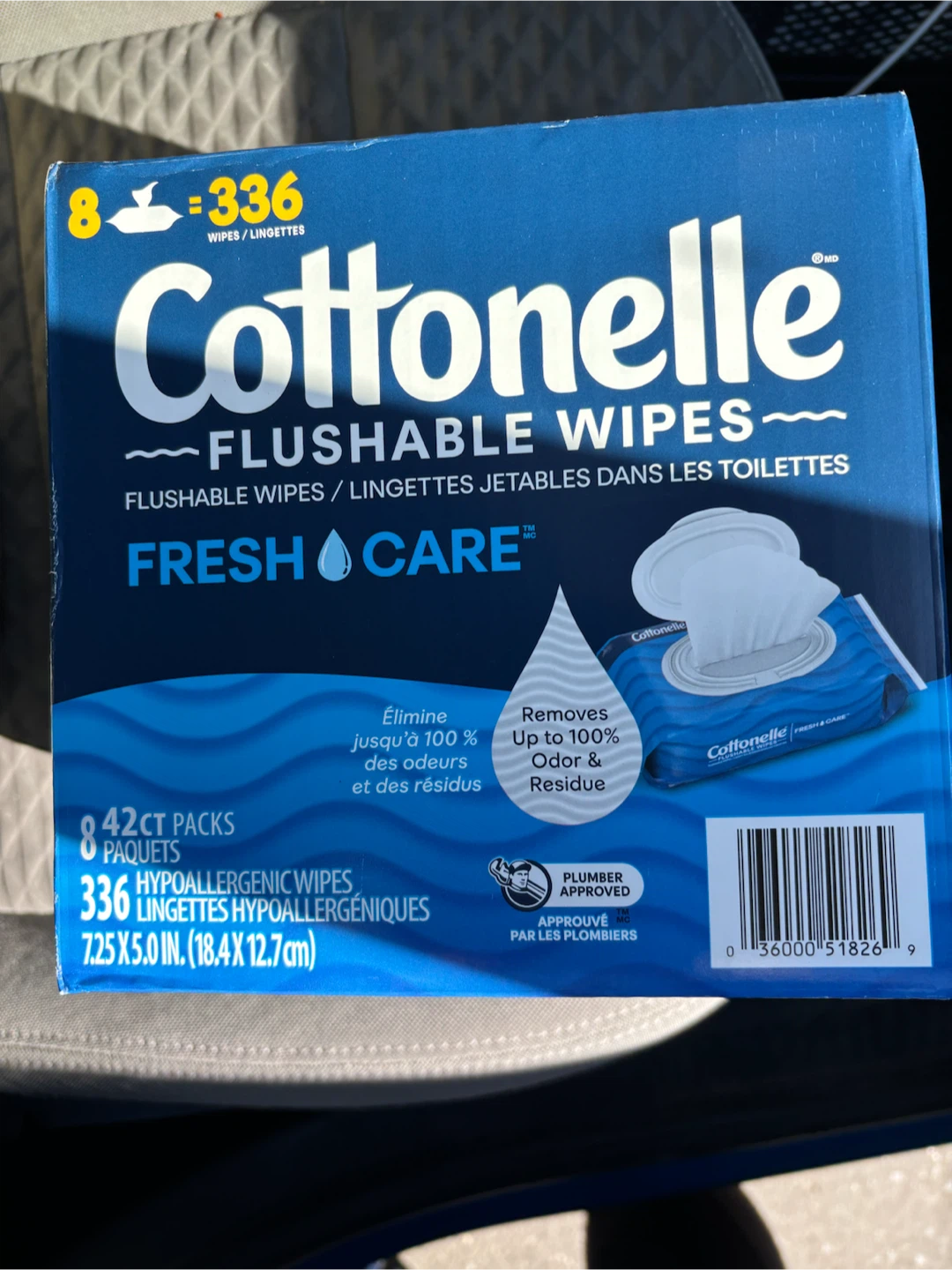 Cottonelle Fresh Care Flushable Wipes 8 Packs