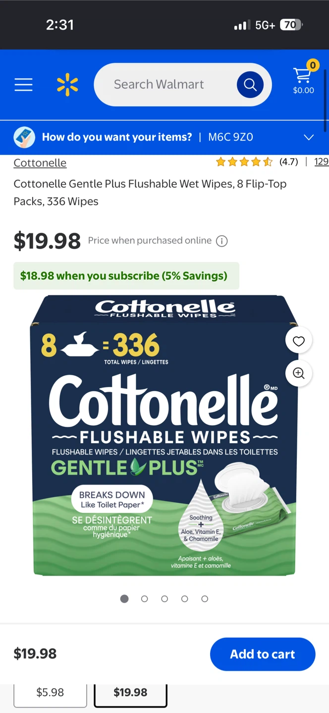 Cottonelle Fresh Care Flushable Wipes 8 Packs - photo 2
