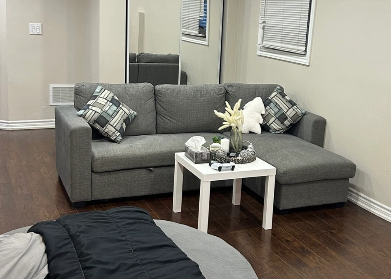 Grey Sectional Sofa Bed