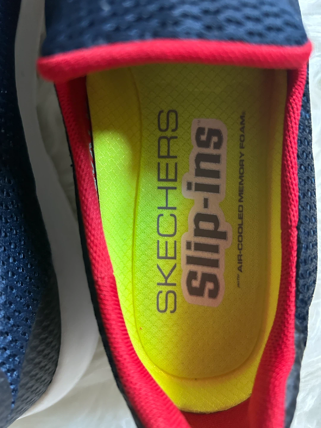 Skechers Slip-ins Shoes - Navy/Red - photo 3