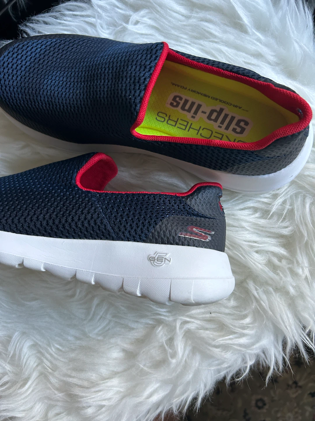 Skechers Slip-ins Shoes - Navy/Red - photo 4