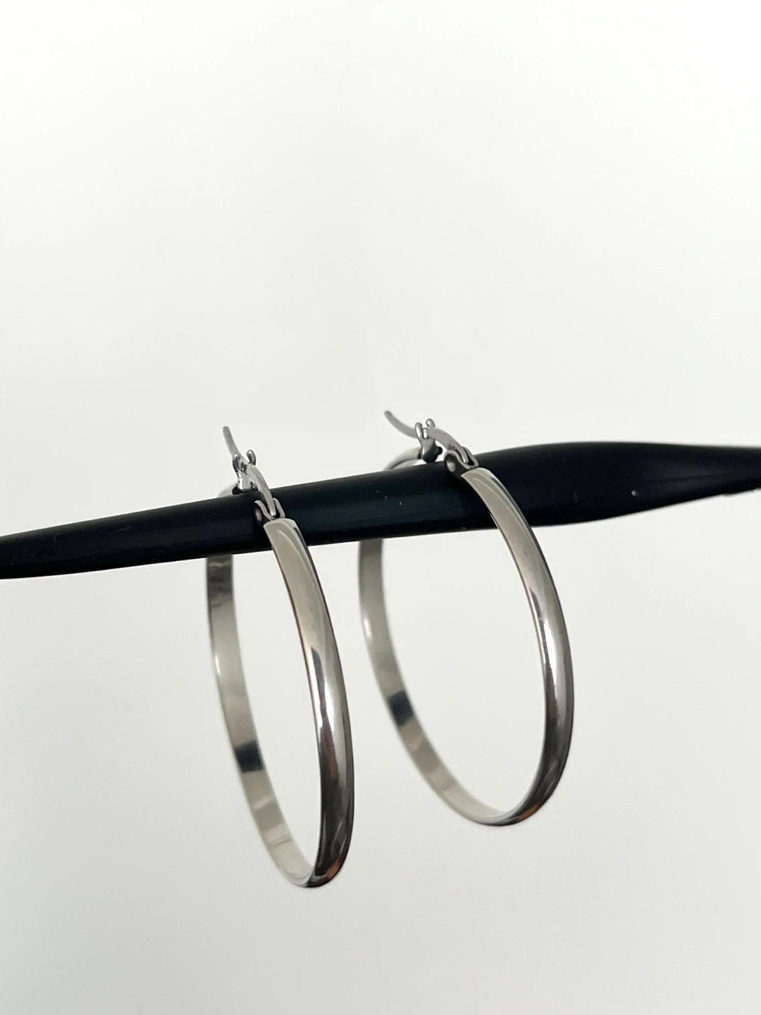 Silver-Tone Hoop Earrings - photo 2