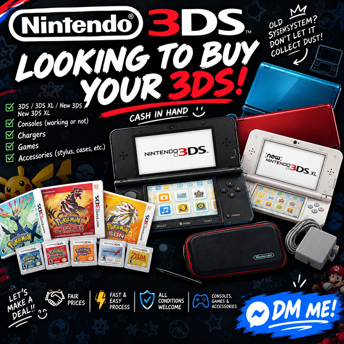 LOOKING TO BUY YOUR 3DS