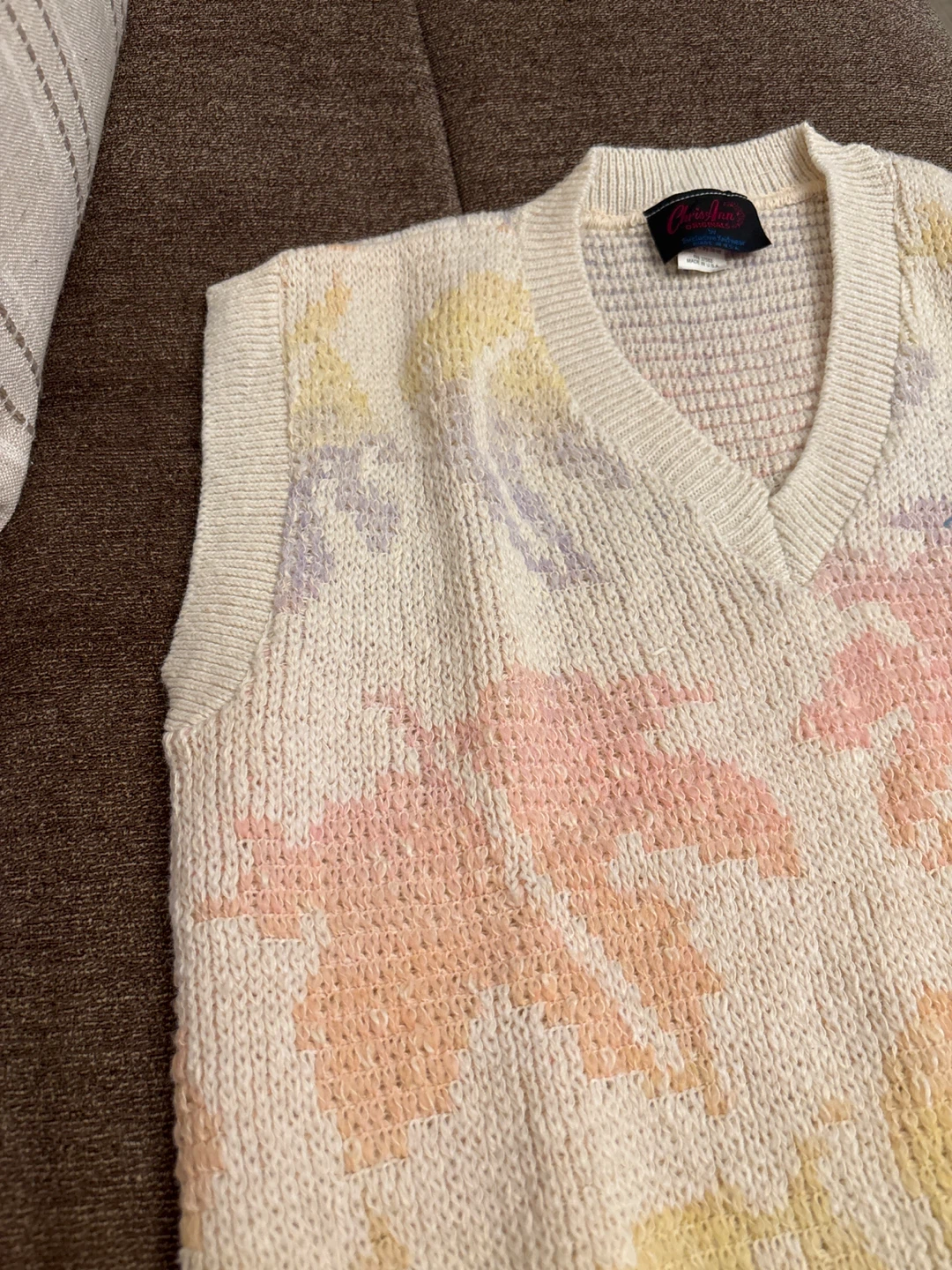 Chris Ann Originals Leaf Print Sweater Vest - photo 3
