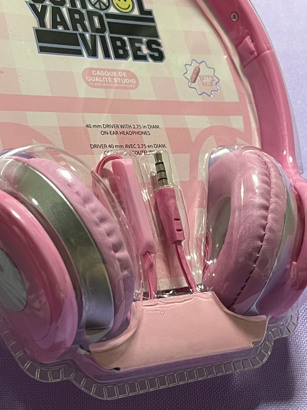 School Yard Vibes Pink On-Ear Headphones - photo 5