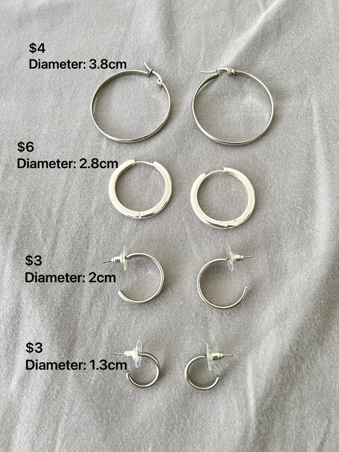 Silver-Tone Hoop Earrings - photo 5