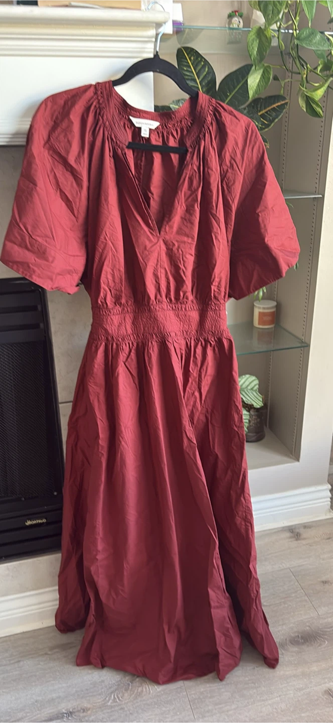 Banana Republic Deep Red Maxi Dress XXL