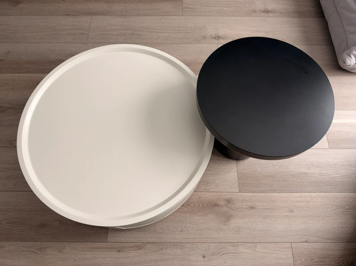 Modern Round Nesting Coffee Table Set - photo 2