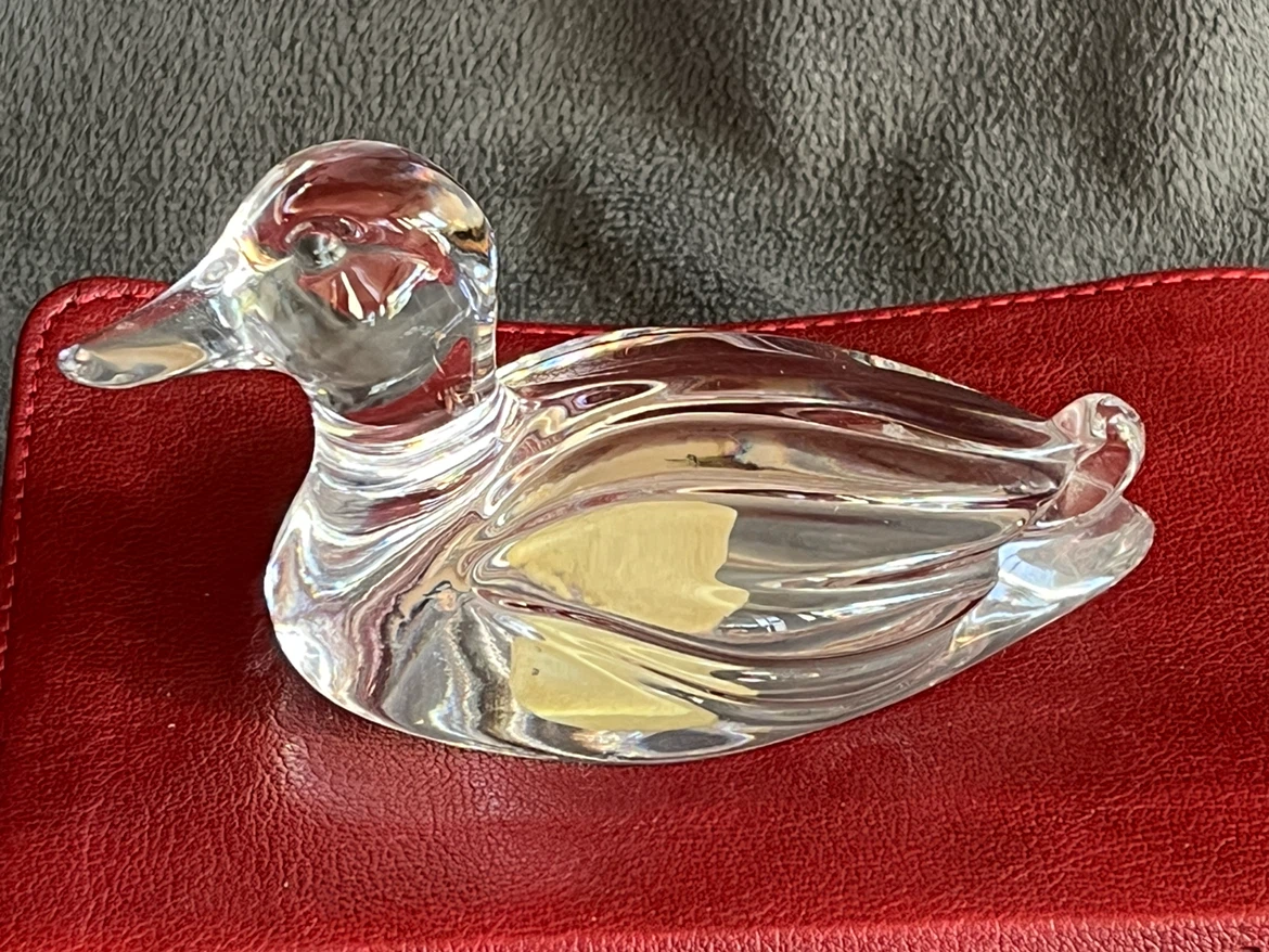 Princess House 24% Lead Crystal Duck Figurine