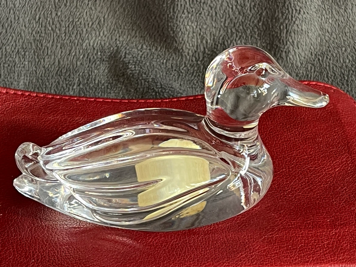 Princess House 24% Lead Crystal Duck Figurine - photo 2