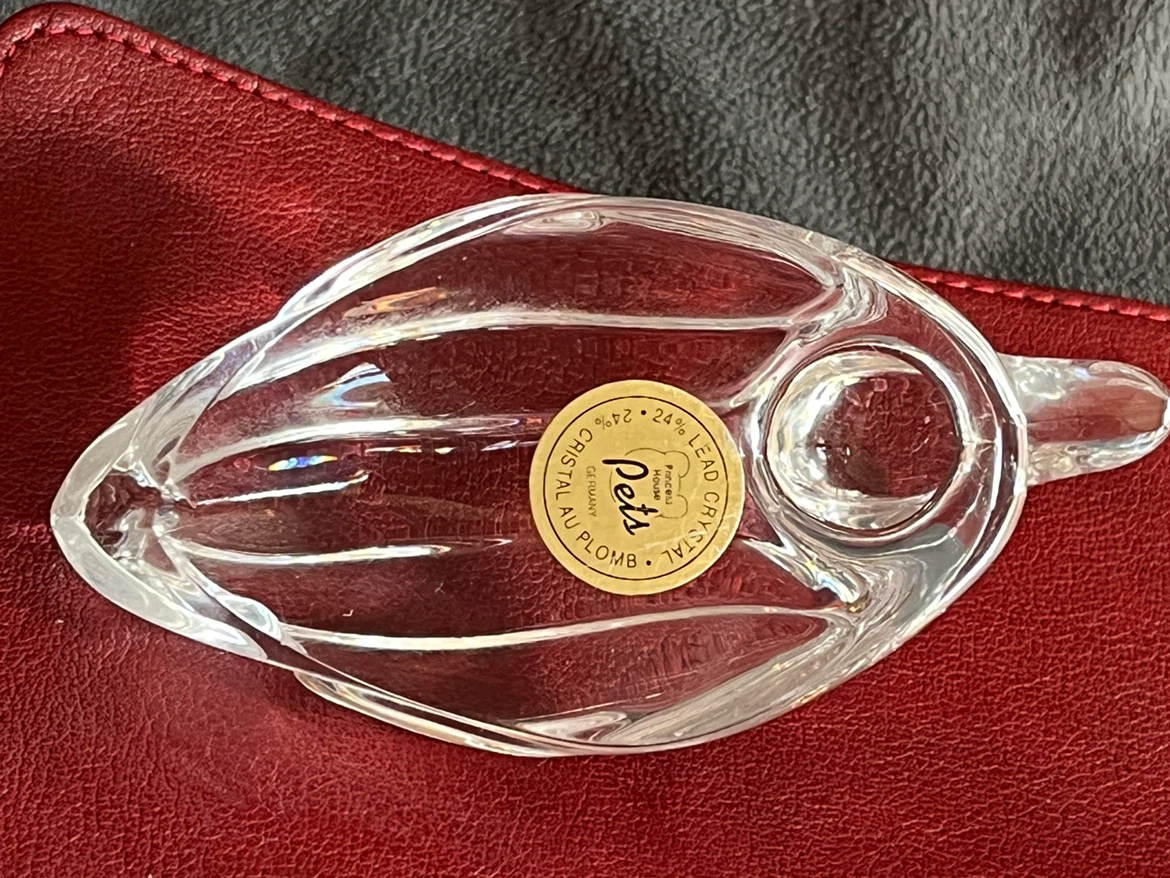 Princess House 24% Lead Crystal Duck Figurine - photo 3