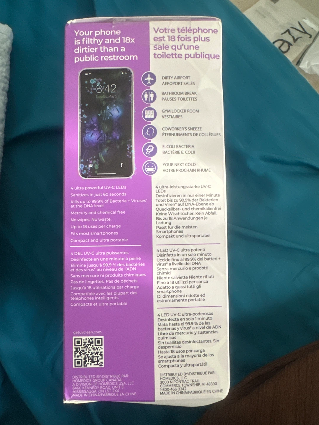 HoMedics UV-CLEAN Portable Sanitizer Bag - photo 3