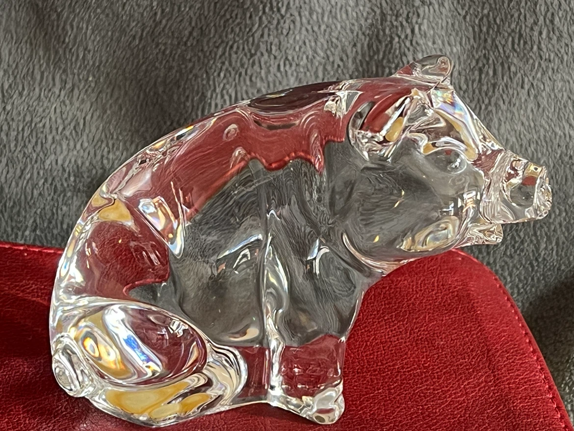 Daum France Crystal Pig Figurine - photo 2