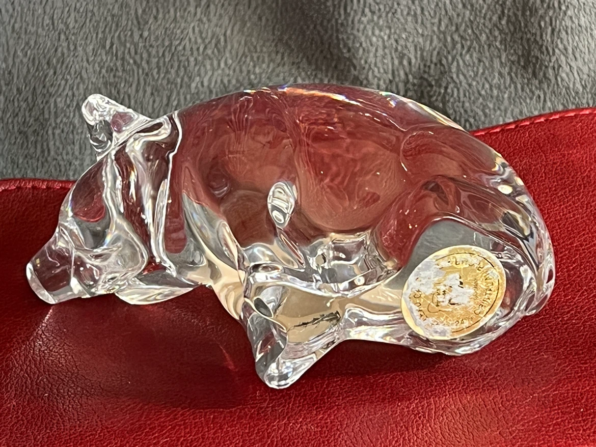 Daum France Crystal Pig Figurine - photo 3