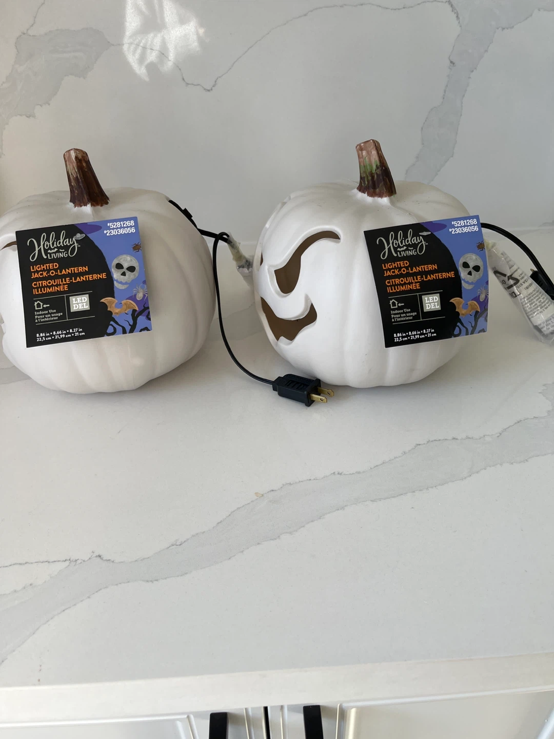 2 Holiday Living Lighted Jack-o'-Lanterns - photo 2