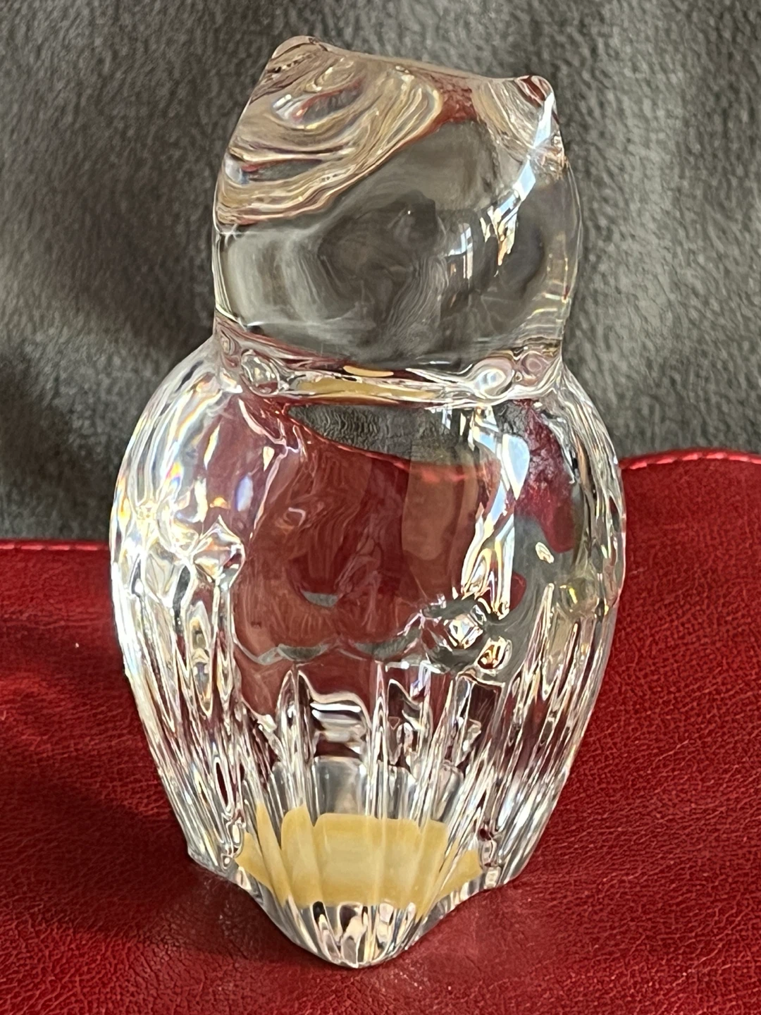 Clear Crystal Owl Figurine
