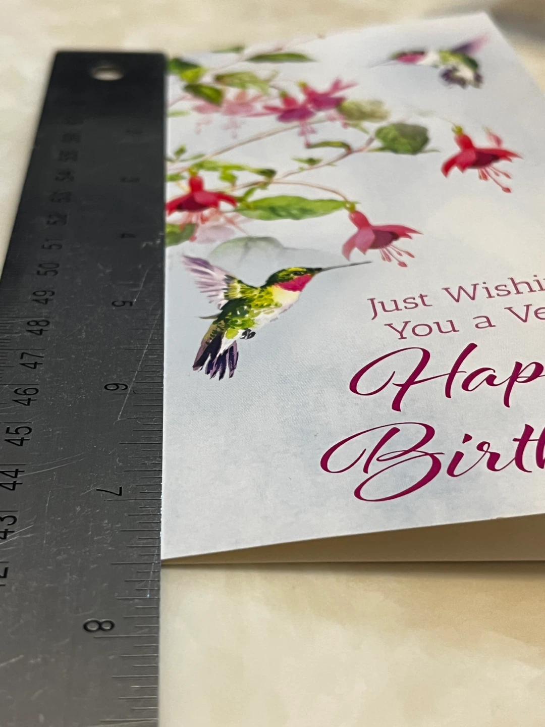 Angel Greetings Hummingbird Birthday Card - photo 5