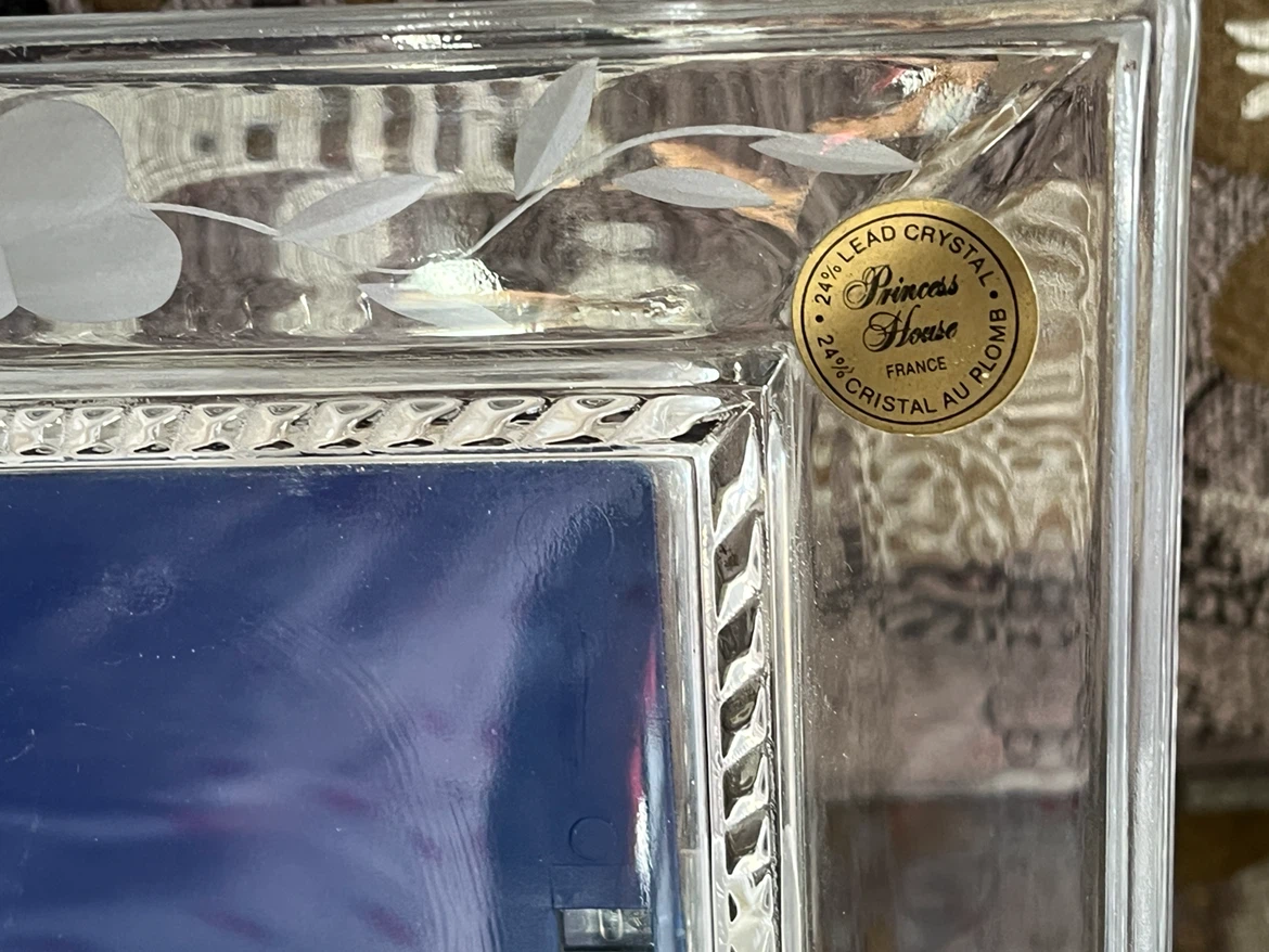 Princess House 24% Lead Crystal Picture Frame - photo 2